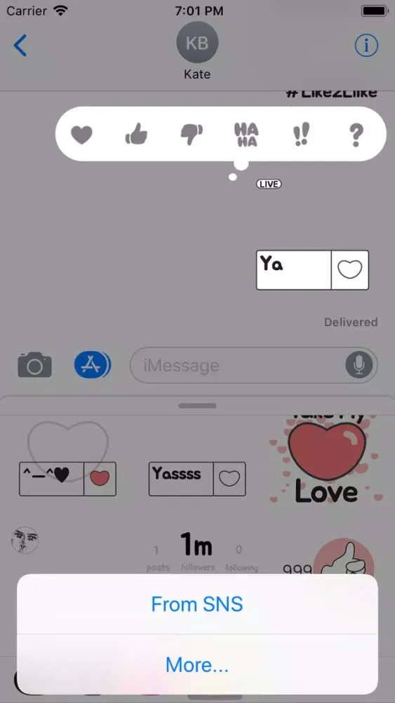 Captures d'écran de Animated SNS Talk Sticker(Eng)