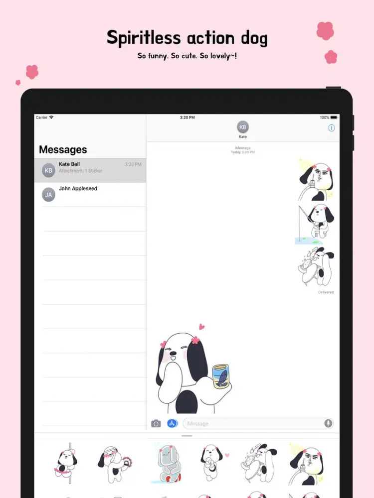 Tangkapan layar Spiritless dog iPad 