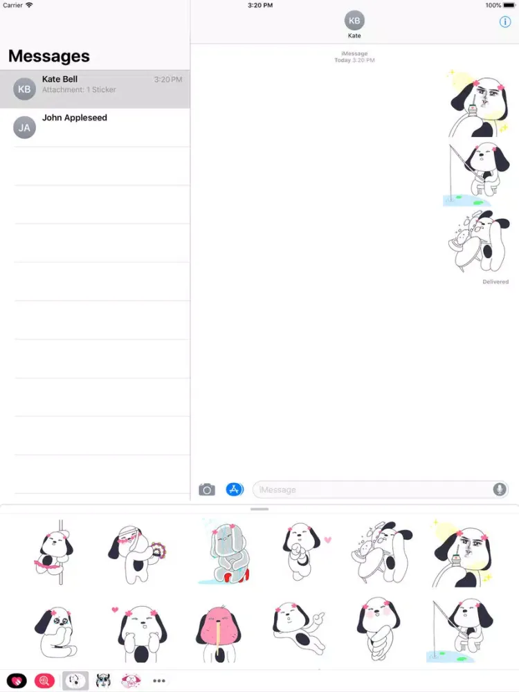 Tangkapan layar Spiritless dog iPad 
