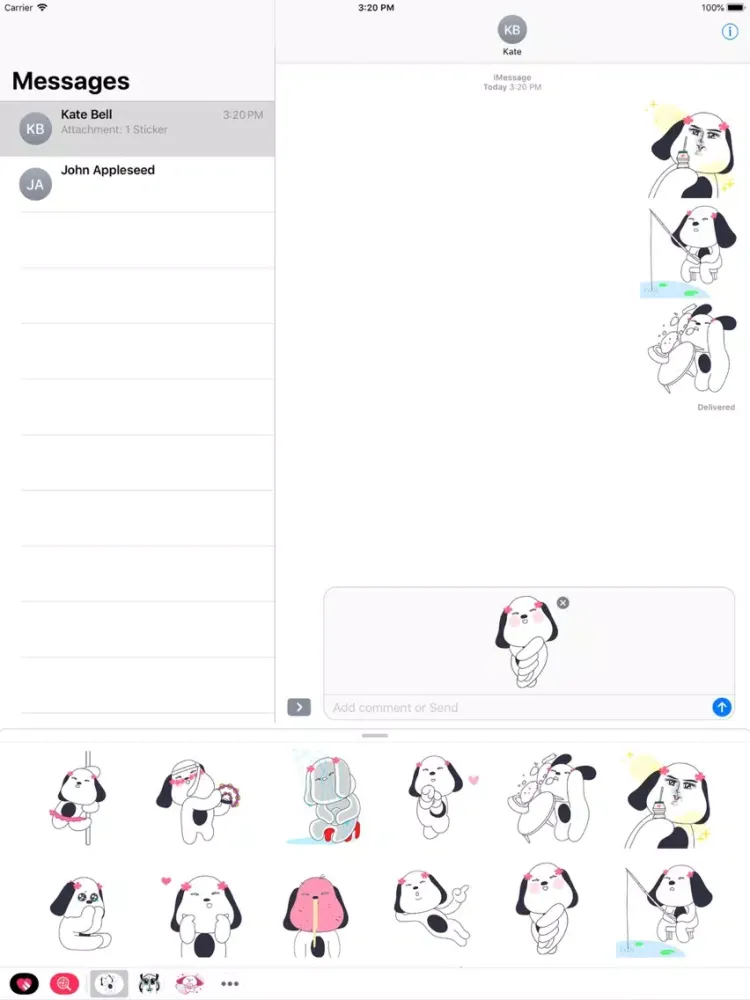 Tangkapan layar Spiritless dog iPad 