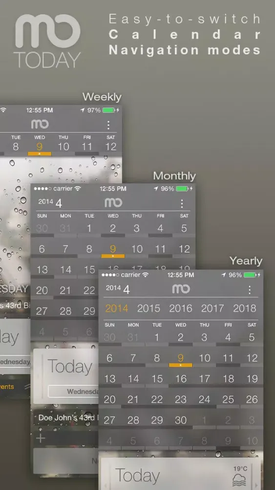 Tangkapan layar mo.Today - Cal/Todo: All in one Task manager