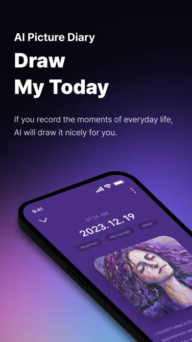 Screenshot di DrawMyToday - AI Picture Diary