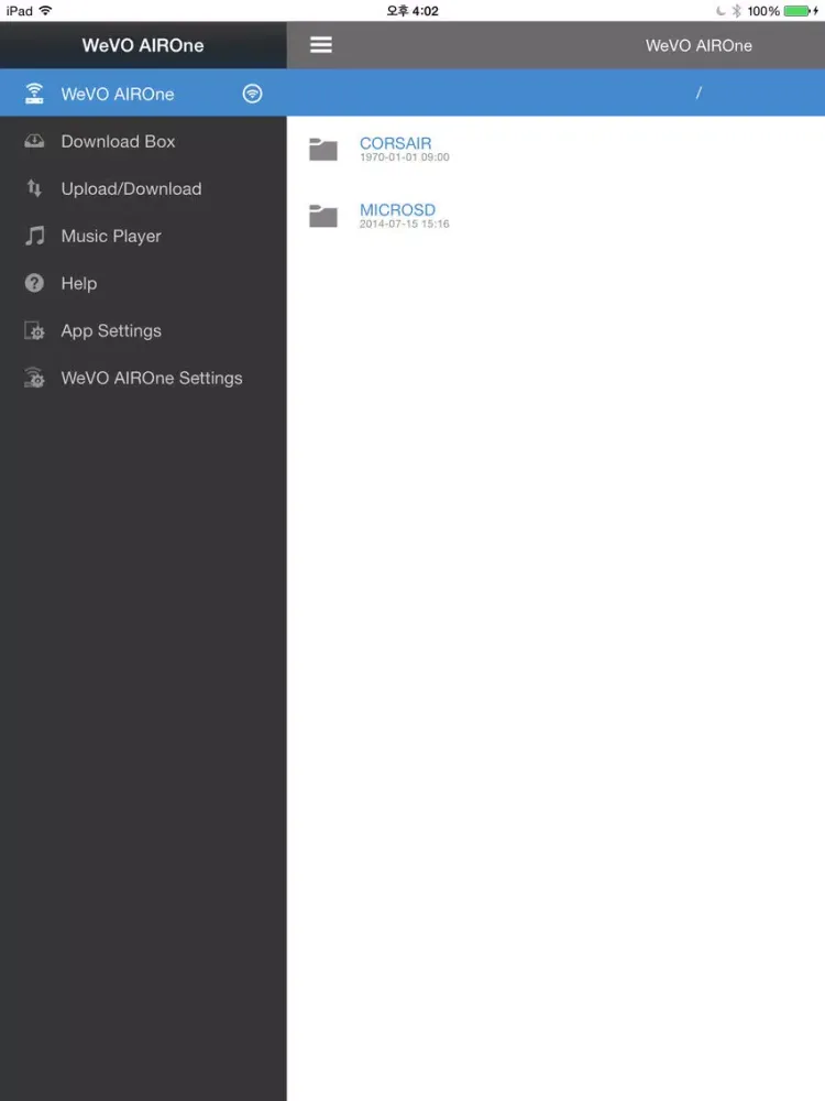 WeVO AIROne iPad  Ekran Görüntüleri
