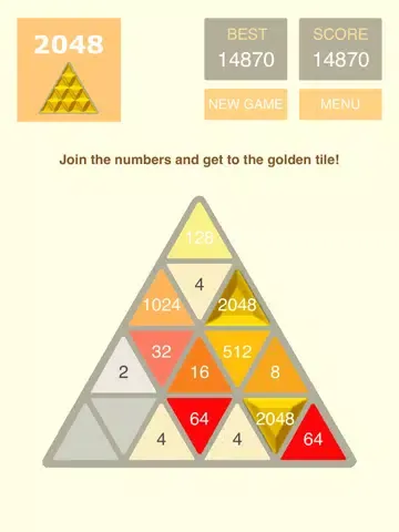 Screenshot di 2048 Triangular iPad 