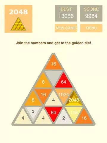 Screenshot di 2048 Triangular iPad 