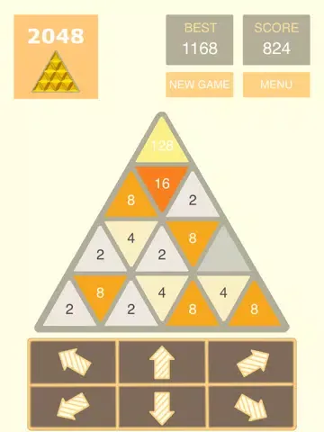 Screenshot di 2048 Triangular iPad 