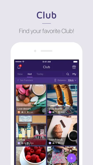 1km -New relationships, Groups应用截图