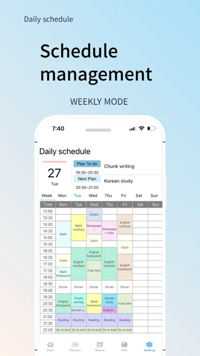 Daily Schedule -easy timetable应用截图