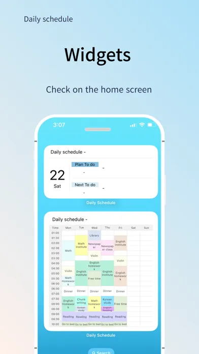 Daily Schedule -easy timetable应用截图