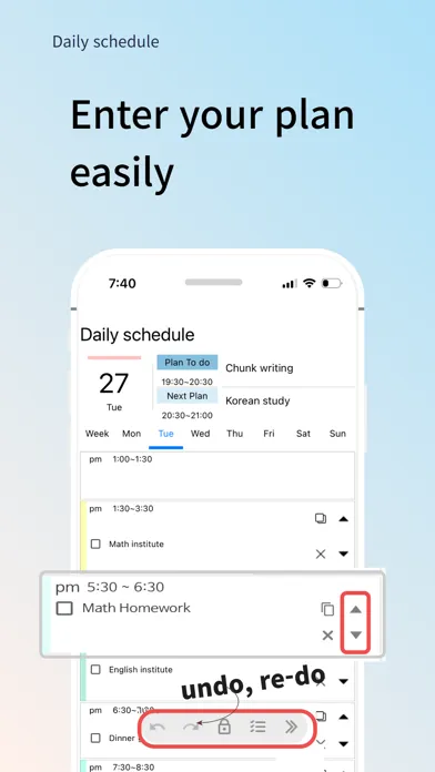 Daily Schedule -easy timetable应用截图