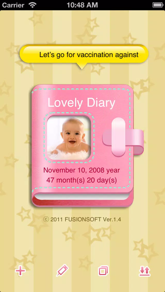 Tangkapan layar My Baby Diary (Lite)