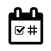 Hey To Do: Calendar,Hashtag