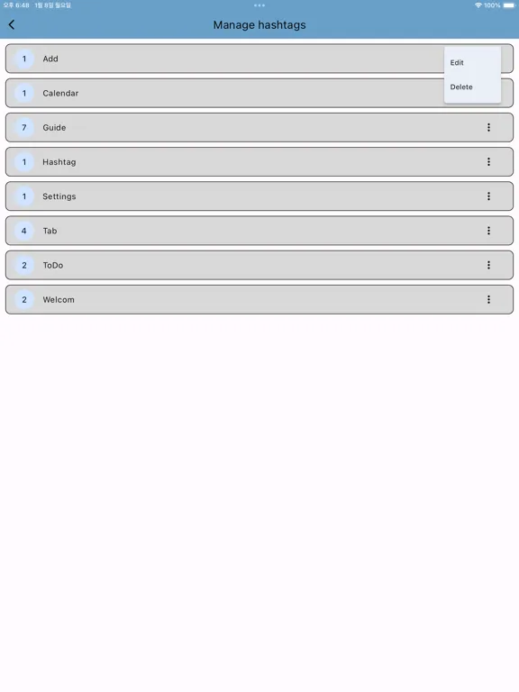 Hey To Do: Calendar,Hashtag iPad 应用截图