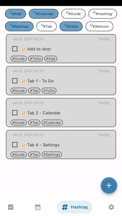 Hey To Do: Calendar,Hashtag应用截图