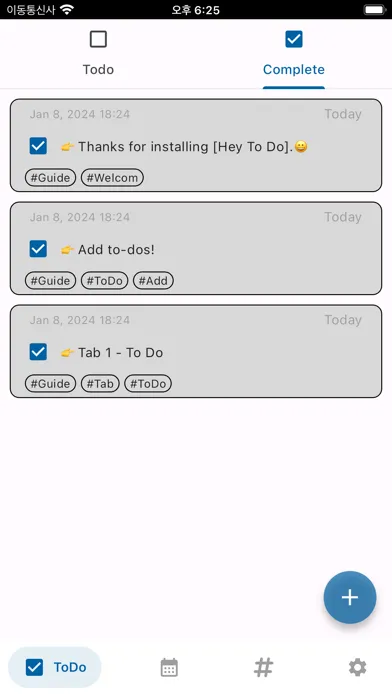 Hey To Do: Calendar,Hashtag应用截图
