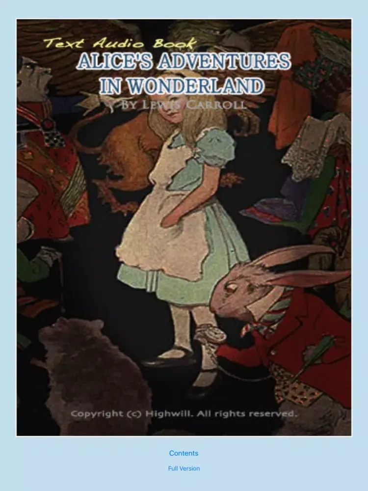 Alice's Adventures in Wonderland Lite iPad  スクリーンショット