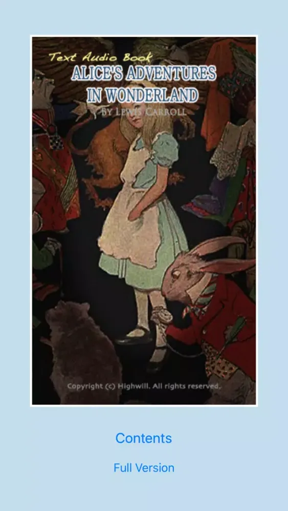 Alice's Adventures in Wonderland Lite スクリーンショット