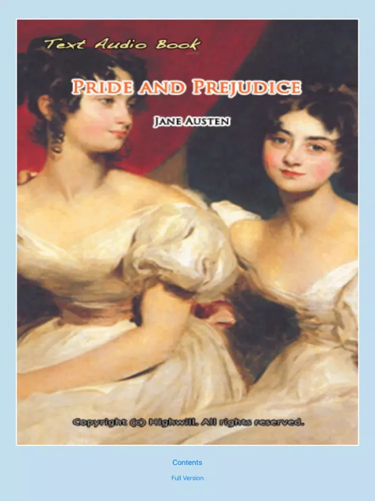Pride and Prejudice Lite iPad  स्क्रीनशॉट