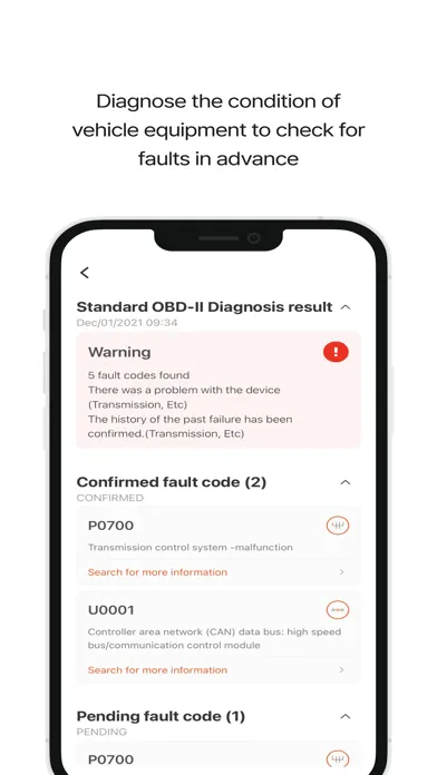 Tangkapan skrin Infocar - OBD2 ELM Scanner