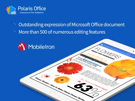 Polaris Office for MobileIron iPad  Screenshots