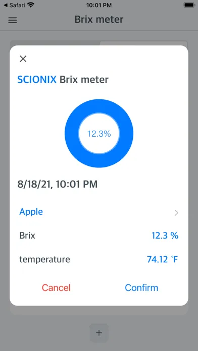 Brix Refractometer Screenshots
