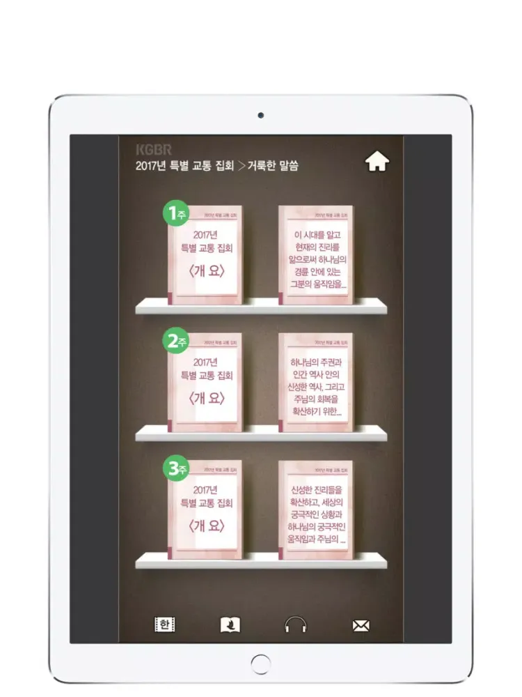 Ảnh chụp màn hình của 2017특별교통집회 iPad 