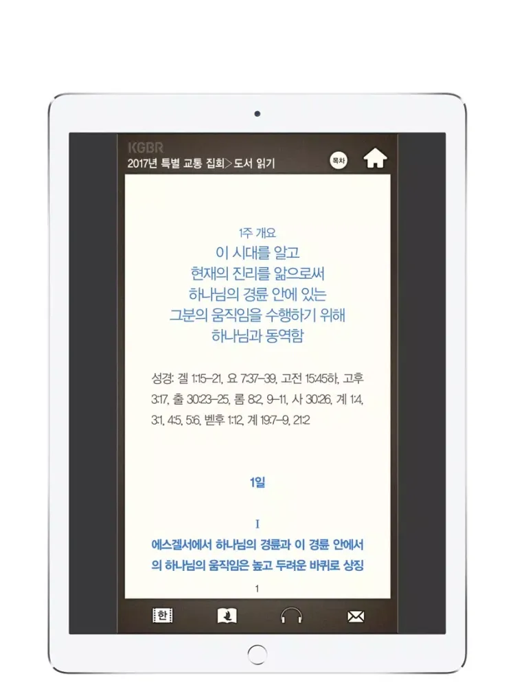 Ảnh chụp màn hình của 2017특별교통집회 iPad 