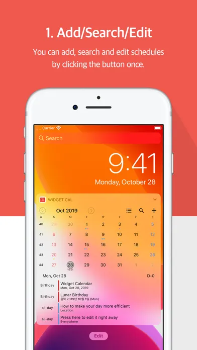Widget Calendar : Easy&Simple スクリーンショット