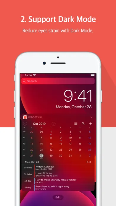 Widget Calendar : Easy&Simple スクリーンショット