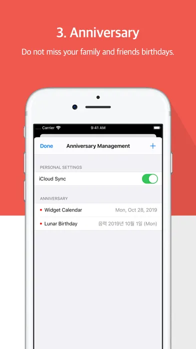 Widget Calendar : Easy&Simple スクリーンショット