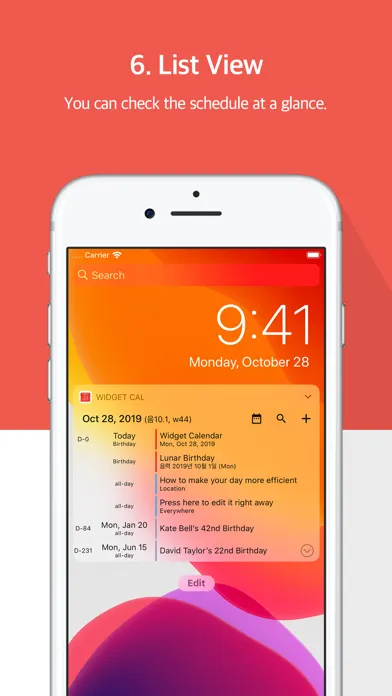 Widget Calendar : Easy&Simple スクリーンショット