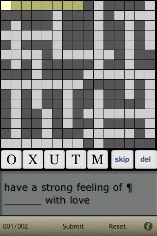 Ảnh chụp màn hình của Crossword step by step - English 15000 Lite