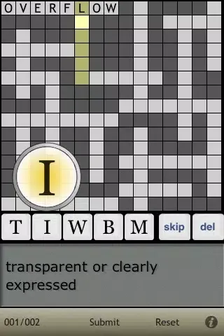 Ảnh chụp màn hình của Crossword step by step - English 15000 Lite