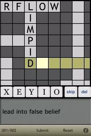 Ảnh chụp màn hình của Crossword step by step - English 15000 Lite