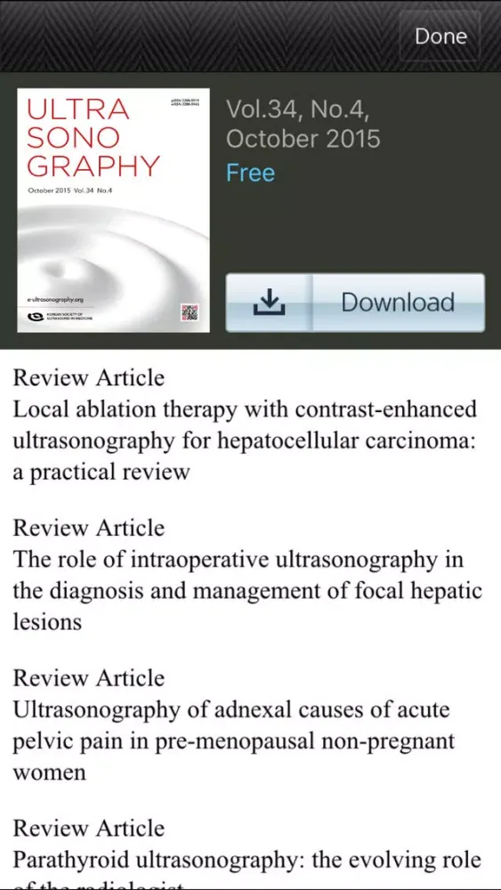 Tangkapan layar ULTRASONOGRAPHY for iPhone