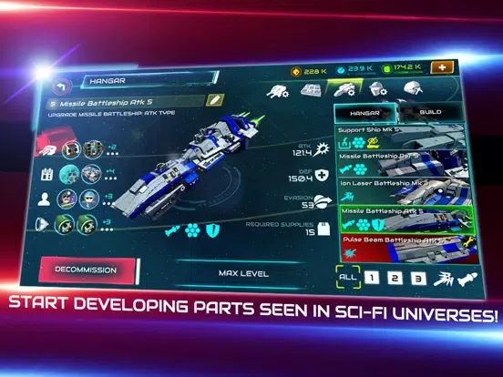 Tangkapan layar Starship Battle 3D iPad 
