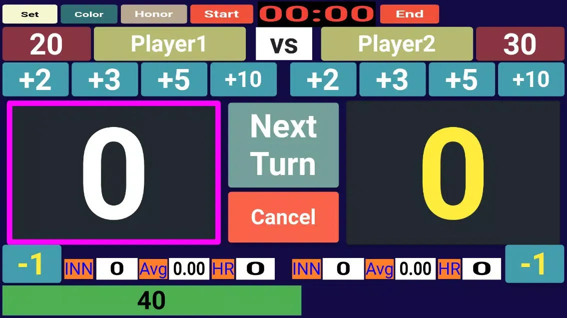 Scoreboard Carom 3 Cushion 스크린샷