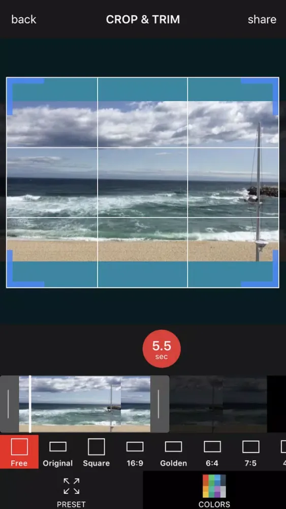 Screenshot di Crop Video Pro - Square Sized Videos Editor