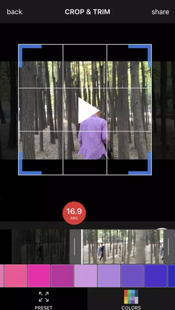 Screenshot di Crop Video Pro - Square Sized Videos Editor