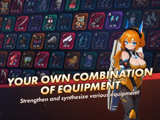 Ảnh chụp màn hình của Mecha Girls Survivor iPad 
