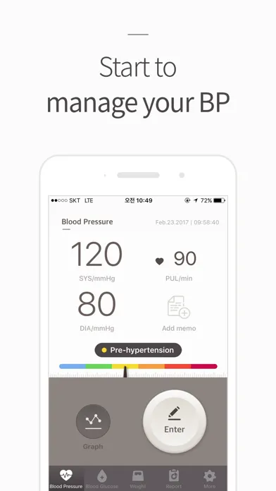 Ảnh chụp màn hình của Blood Pressure(BP) Diary