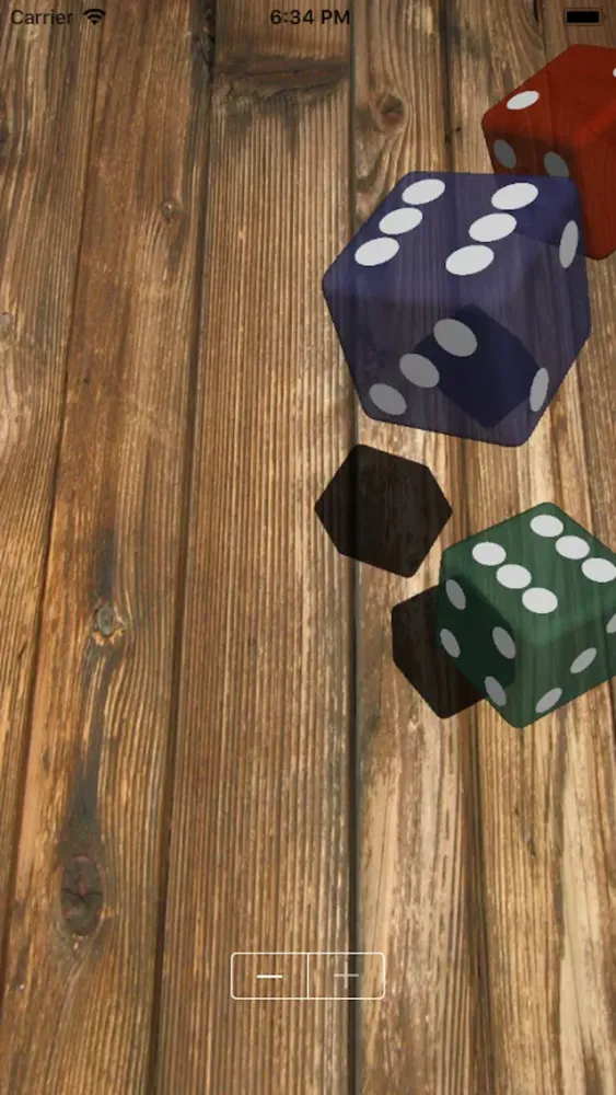 ภาพหน้าจอของ 3D 주사위 (3D Dice)