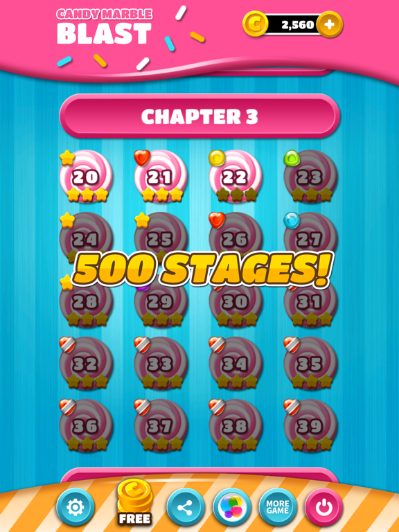 Screenshot di Candy:Marble Blast iPad 
