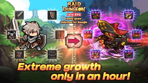Raid the Dungeon : Idle RPG应用截图