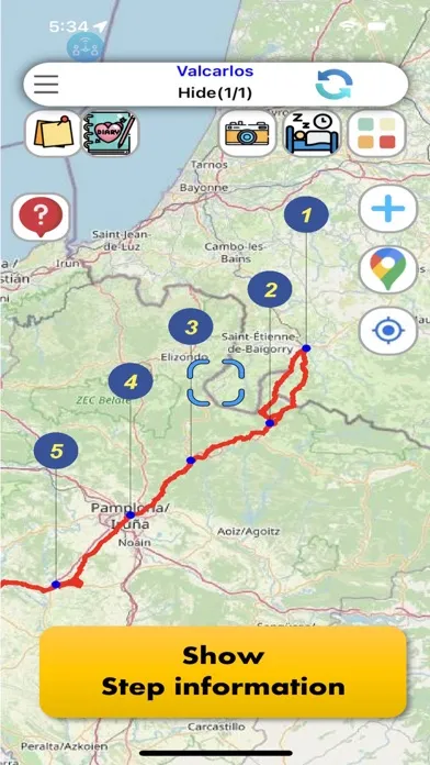 Camino Map : French way Screenshots