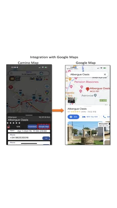 Camino Map : French way Screenshots