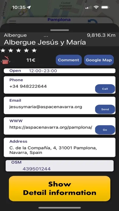 Camino Map : French way Screenshots