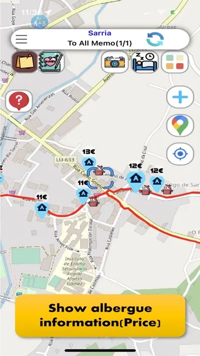 Camino Map : French way Screenshots