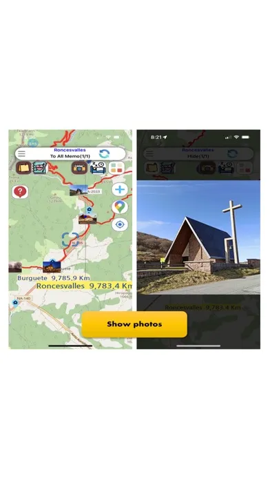 Camino Map : French way Screenshots