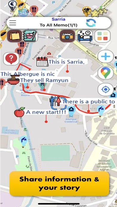 Camino Map : French way Screenshots